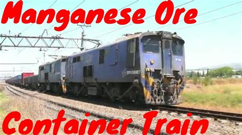 Transnet Freight Rail Train X E S With Manganese Ore Containers