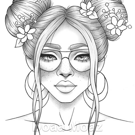 Printable Coloring Page Girl Portrait And Clothes Colouring Coloring Home 70737 Hot Sex Picture