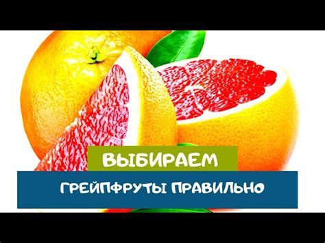Как правильно выбрать грейпфрут?