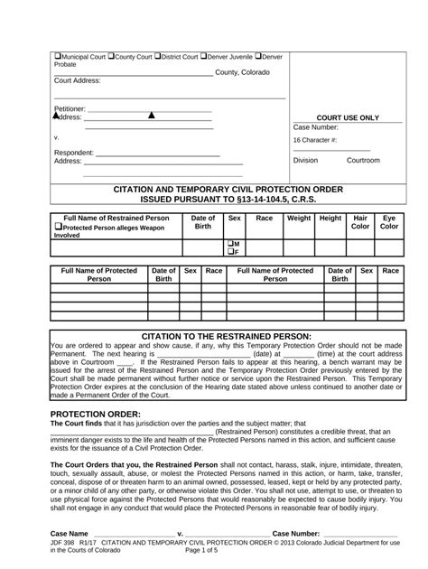 Colorado Protection Template Complete With Ease Airslate Signnow
