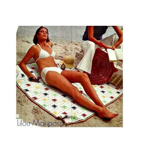 Crochet Bikini Pattern Vintage S Crochet Swimsuit Pattern Etsy