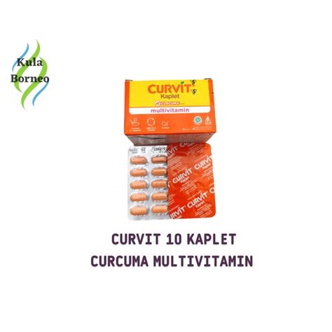 Jual Curvit 10 Kaplet Multivitamin Nafsu Makan Shopee Indonesia