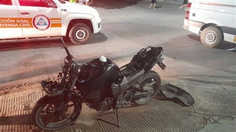 Hospitalizaron A Un Motociclista Luego De Un Accidente De Tránsito Frente A Cano