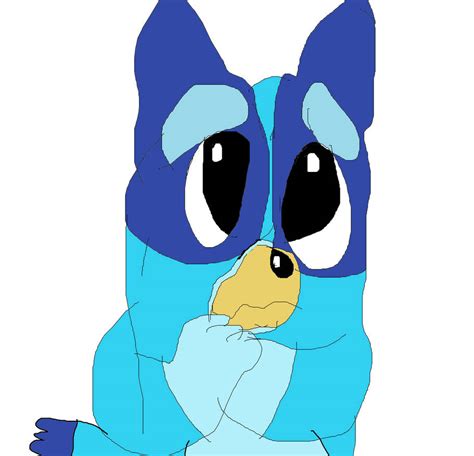 Bluey's sad face by Willtheraven1 on DeviantArt