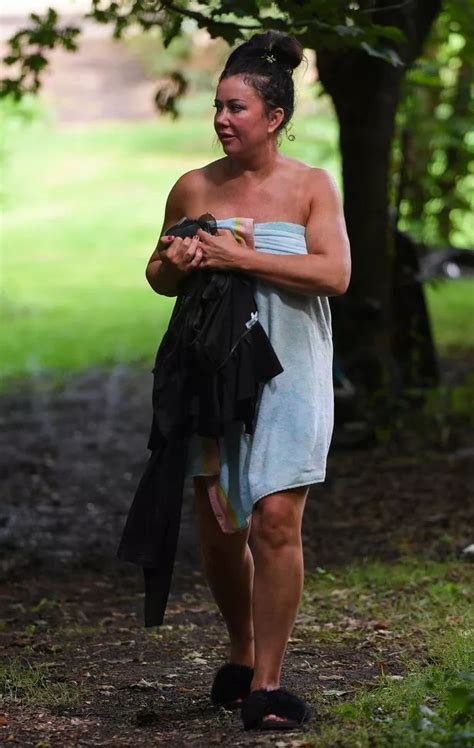 Homeless Lisa Appleton Strips Naked To Wash In The Stream By Her Treehouse Before Drying Off