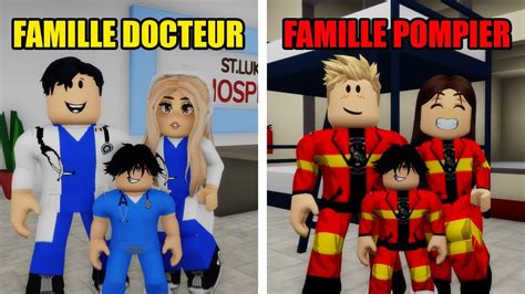 Famille Docteur Vs Famille Pompier Sur Brookhaven Roblox Youtube