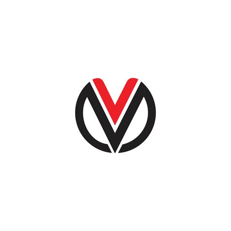 mv logo design vector template  vector art  vecteezy