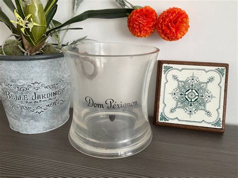 Vintage Dom Perignon Champagne Bucket Heavy Acrylic Designer Ice