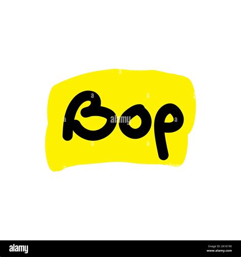 Bop Gen Z Slang Word Sticker. Bop is saids ongalbum When a song or
