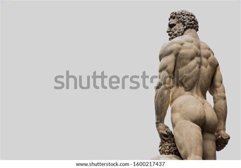 Sculpture Ancient Greek Naked Man Behind Foto Stock Shutterstock