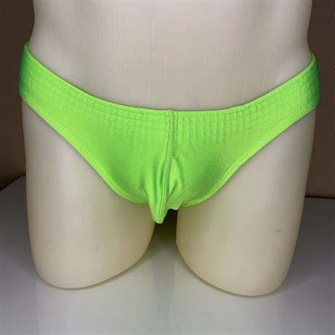 Gary Madjell Swim Gary Majdell Sport Mens New Contour Pouch Bikini Swimsuit Lime Small