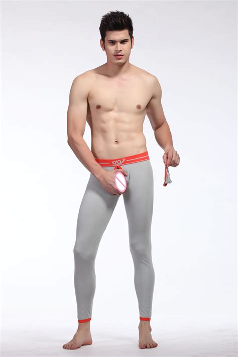 Funny Sexy Detachable Pouch Thermal Underwear Under Men Long John Plus Size Buy Hot Sale