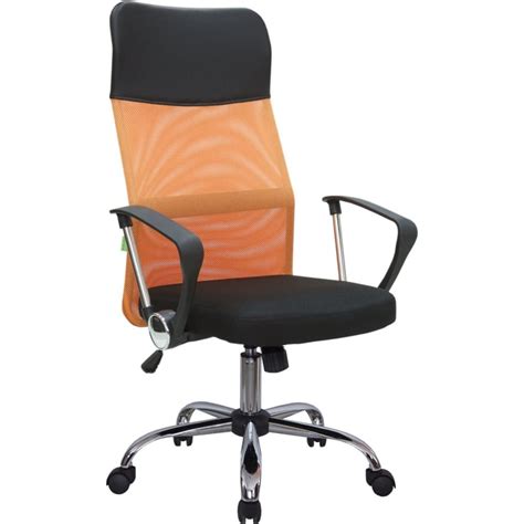 Кресло RIVA Chair RCH 8074 черная ткань/оранжевая сетка DW-05 00 ...