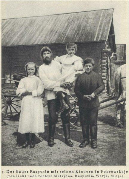 Grigoriy Rasputin and his children in Pokrovskoye: Matryona and Mitya ...