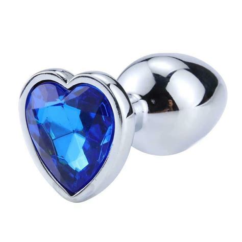 LateToBed AfterDark Anal Plug Heart Jewel Large Πρωκτική Σφήνα Blue Sapphire Skroutz gr