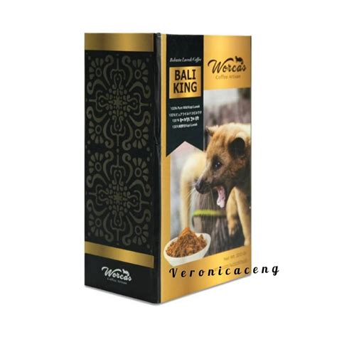 Jual Kopi Luwak Liar Worcas Bali King Classic Box Biji Bubuk Bean