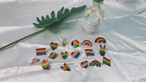 Pride Gay Rainbow Flag Lapel Pins Enamel Lgbt Lapel Pins Rainbow Lgbt Brooch For Clothes And