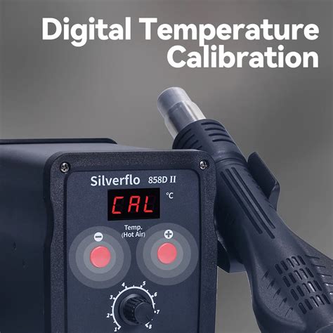 Silverflo D II Hot Air Rework Station W Heat Gun Station Soldering Station With Temp