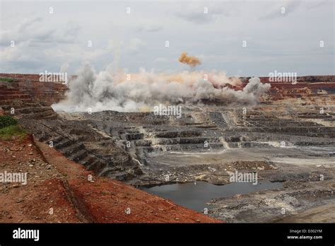 blasting  kansanshi open cast copper  kansanshi mining plc