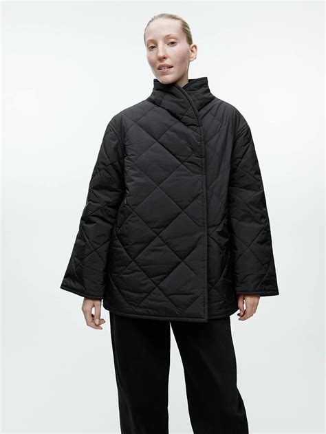 Arket Quilted Shawl Collar Jacket