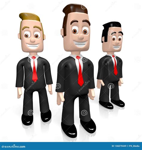 3d Businessmen Concept Stock Illustration Illustration Of Cartoon