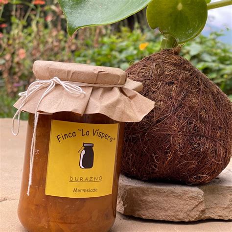 Mermelada De Durazno Frasco Finca La Vispera