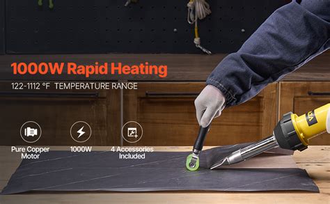 Vevor Hot Air Plastic Welder W Pvc Tpo Vinyl Heat Gun Torch Accessories Vevor Au