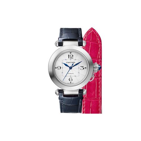 Reloj Cartier Pasha De Cartier 35mm Acero Piel