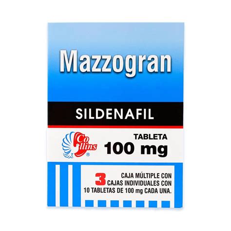 Sildenafil Mazzogran Collins Caja Múltiple Con 3 Cajas Individuales Con