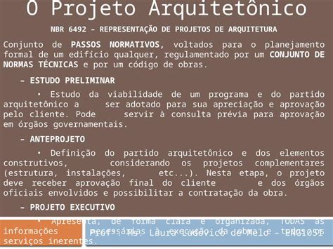 PPTX Profª Ms Laura Ludovico de Melo ENG1051 NBR 6492