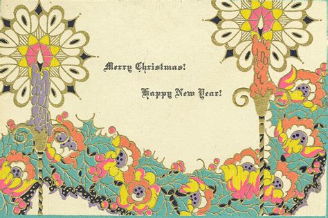 Art Deco Christmas Postcard Mary Pat Flickr