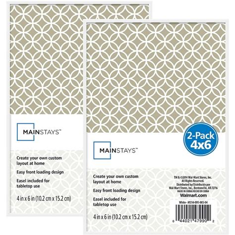 Mainstays 4x6 White Format Frame Set Of 2