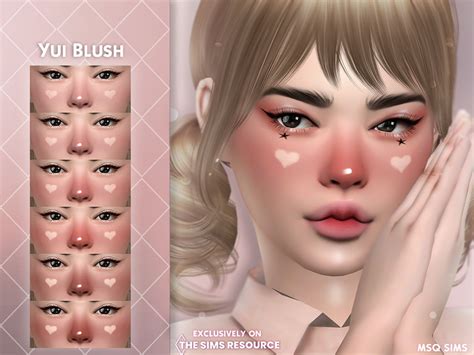 Yui Blush By MSQSIMS Created For The Sims 4 Emily CC Finds