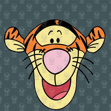 Winnie The Pooh Tigger Head Svg Color Etsy España