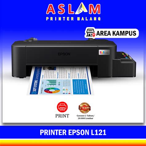 Jual Printer Epson L121 Original Print Only Pengganti L120 Ink Tank Garansi Resmi Epson