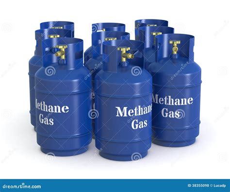 Methane Gas Cylinders Stock Illustration Illustration Of Fluid 38355098