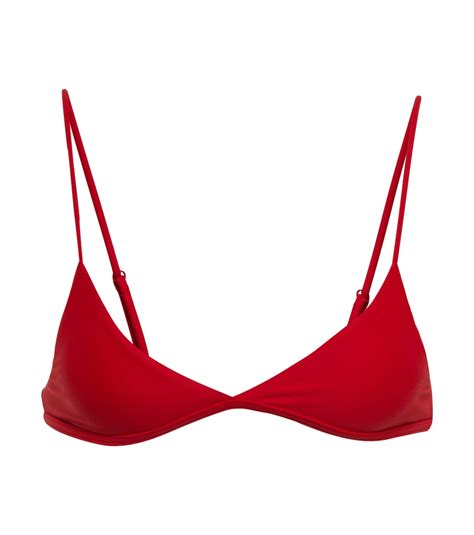 Ischia Triangle Bikini Top In Red Tropic Of C Mytheresa