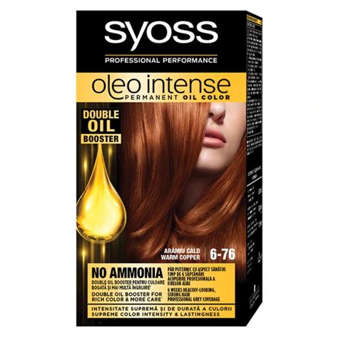 Vopsea De Par Permanenta Fara Amoniac SYOSS Oleo Intense 6 76 Nuanta