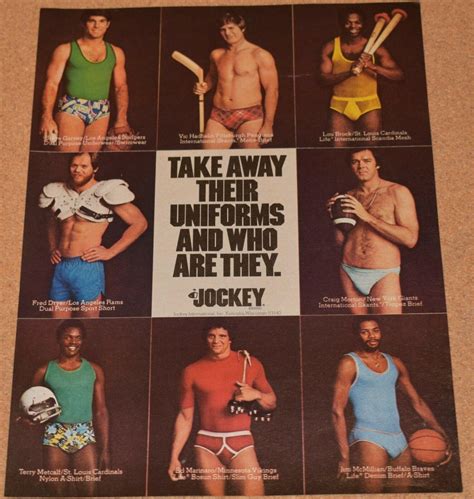 1976 Print Ad Jockey Underwear Steve Garvey Fred Dryer Lou Brock Terry