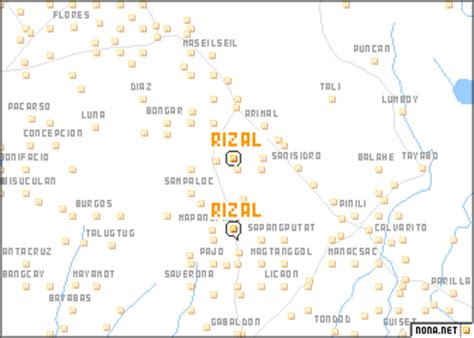 rizal philippines map nonanet