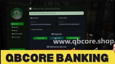 FiveM Banking With Atm System QBCore QBcore Scripts YouTube