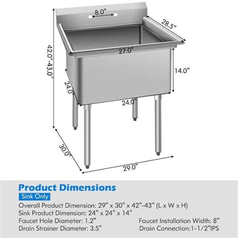 industrial sink dimensions  tahlia roper blog
