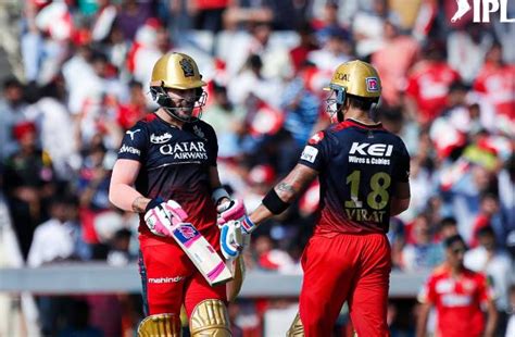 IPL RCB Post 174 4 After Virat Kohli Faf Du Plessis Fifties