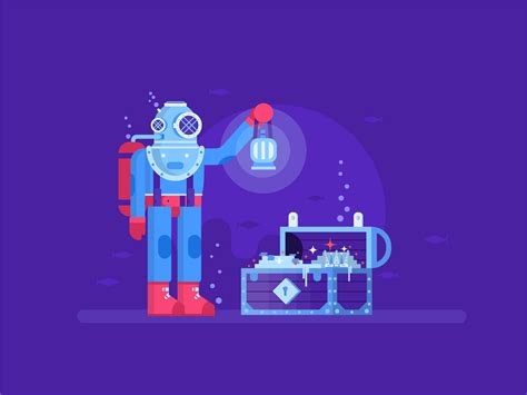 Иллюстрация Подводный мир в стиле 2d | Illustrators.ru