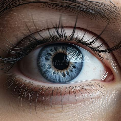 A Womanand X27s Eyes Gray Blue Color Narrowed With Anger Generated