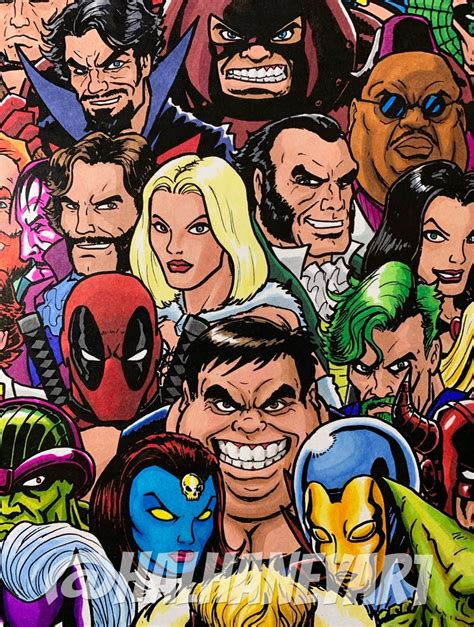 X Men Rogues Gallery X Fine Art Print Etsy Australia