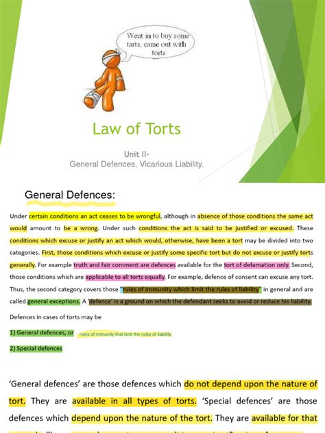 Law Of Torts Unit Ii Pdf Legal Liability Tort