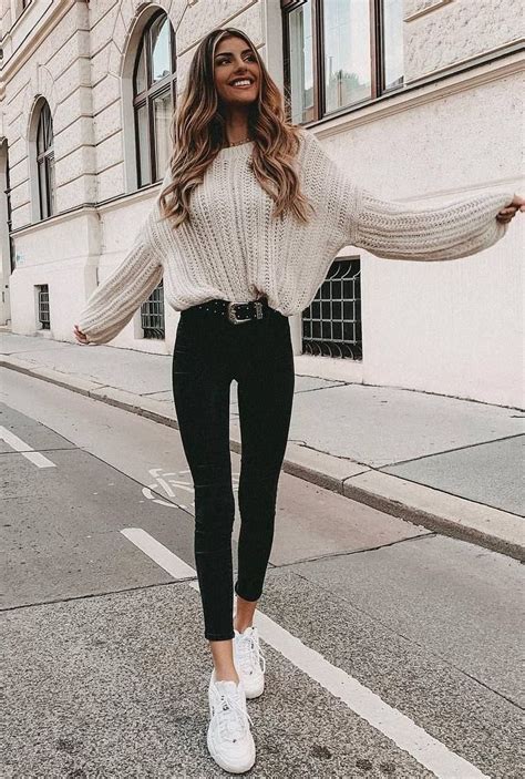 30 Unordinary Winter Outfit Ideas With Sneakers Outfits Invierno