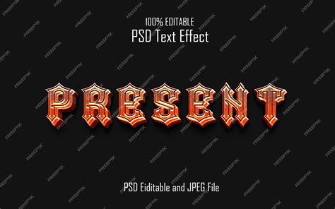 premium psd presenttextstyleeffectpsd