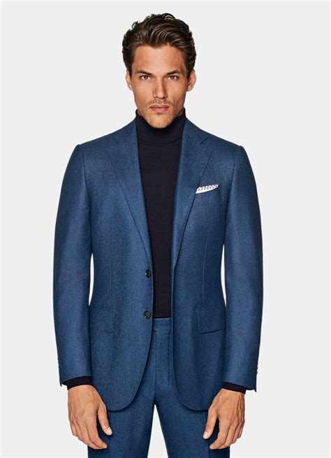 Mid Blue Tailored Fit Lazio Suit In Pure S S Wool Suitsupply Us